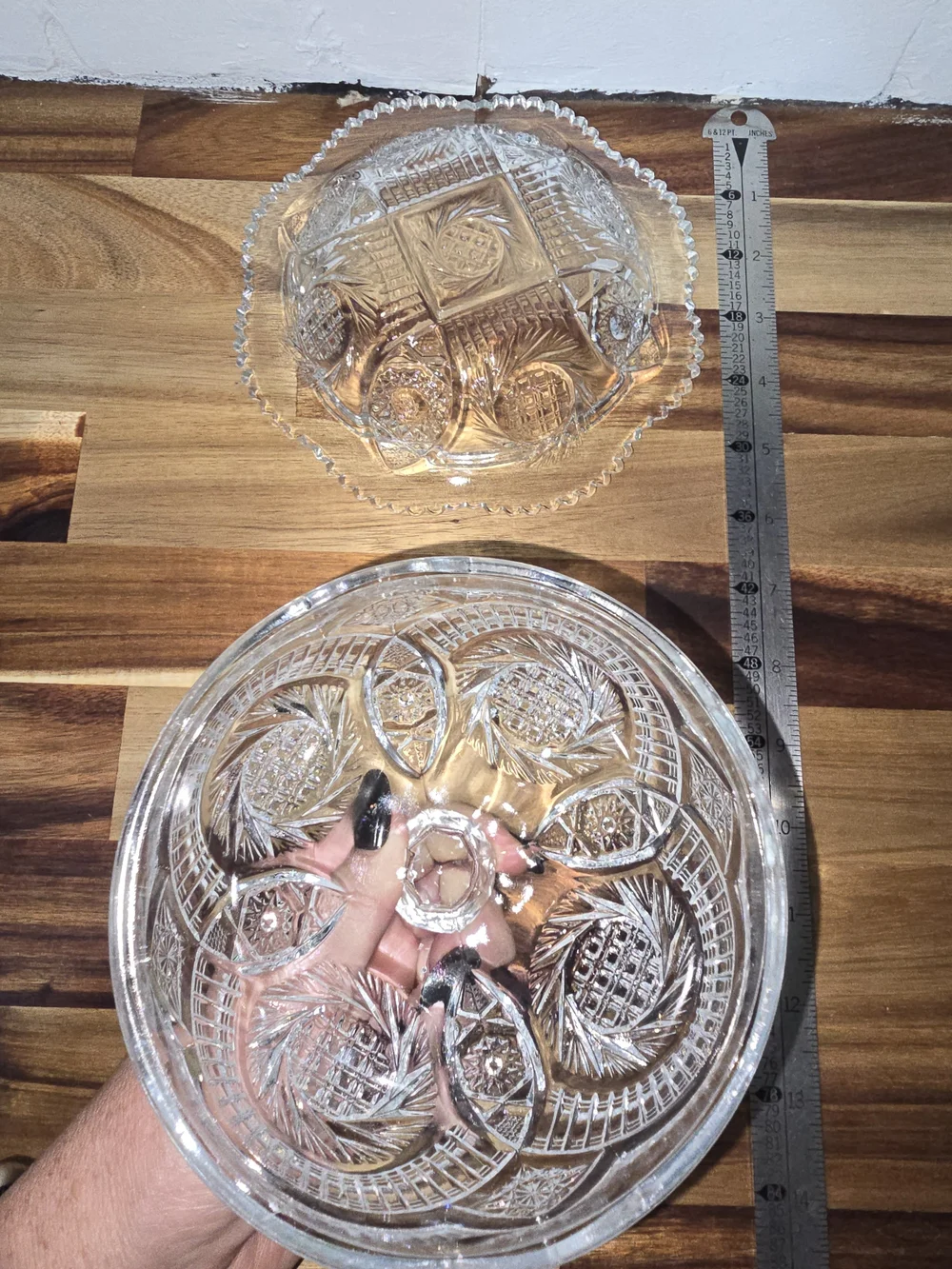 Early American Pressed Glass Butter Dish
